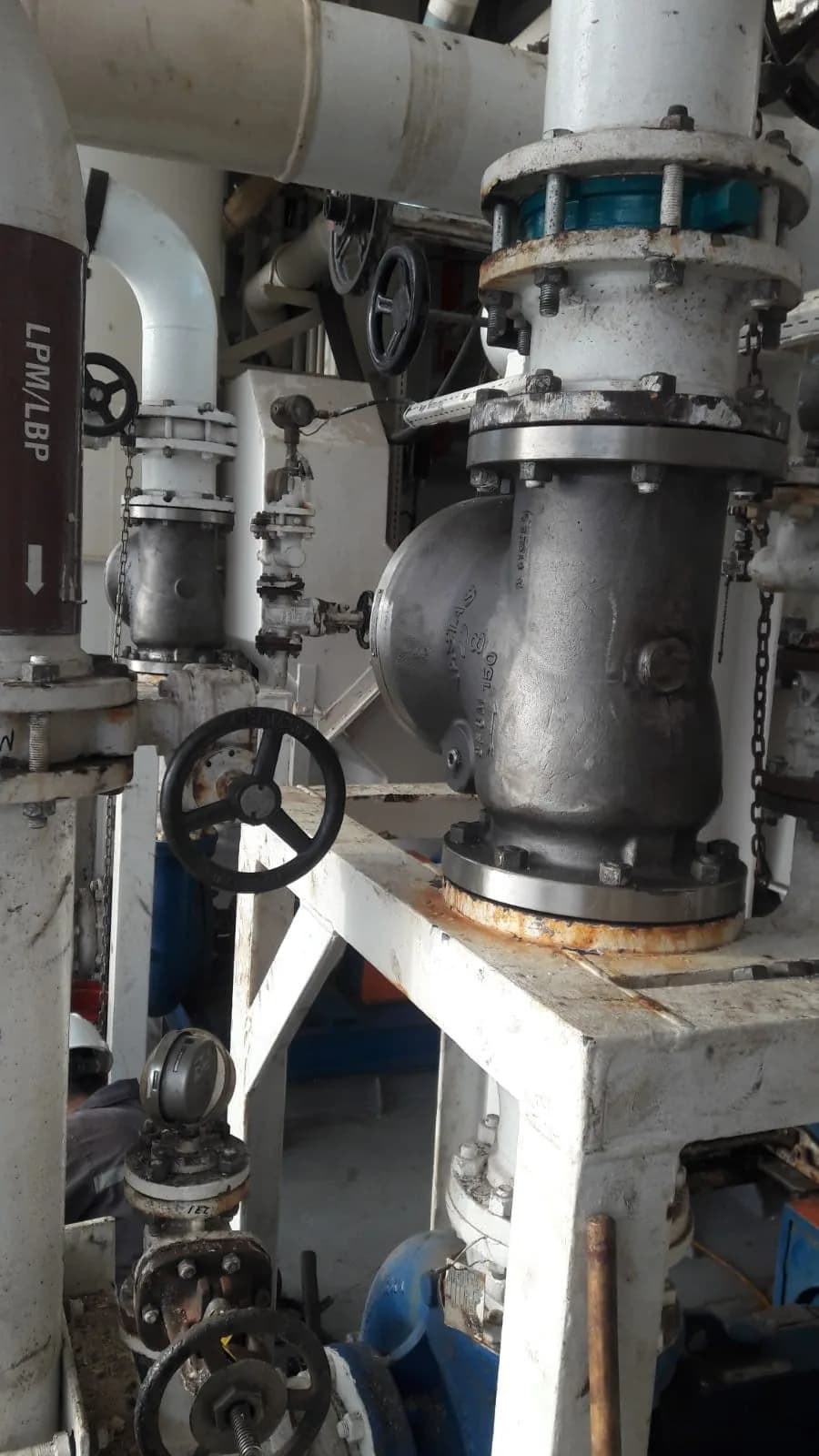 Replaced valve and actuated pipeline