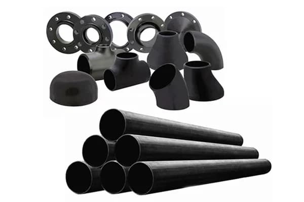 Steel pipe, flange and elbow spare parts